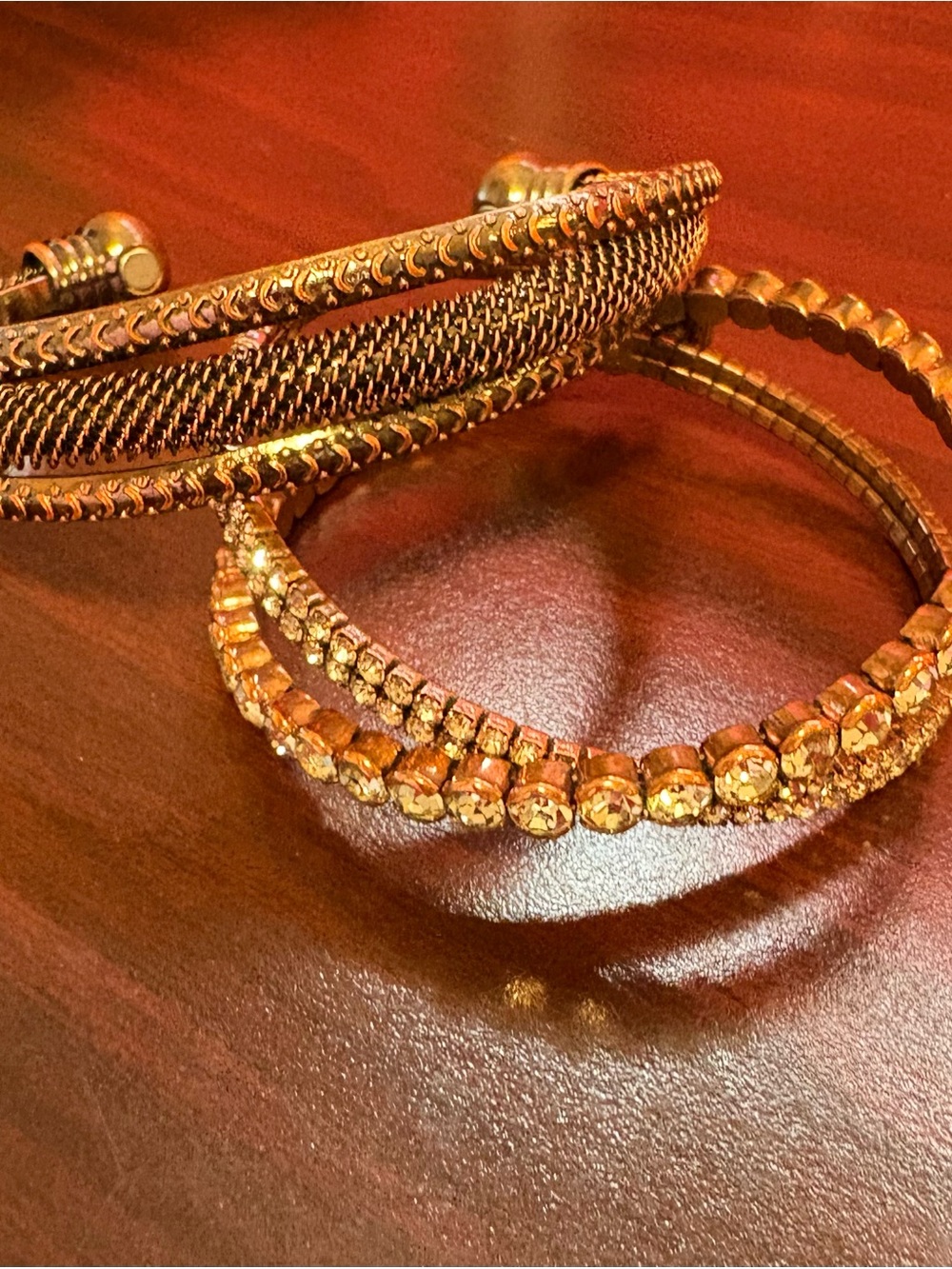 Copper Tone Bracelets - Set of 2